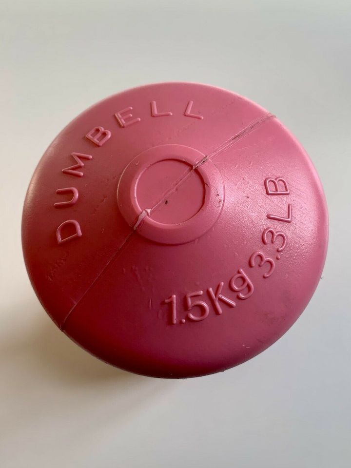 1x Sport Hantel Gewicht 1,5kg Hersteller Dumbell rosa in München
