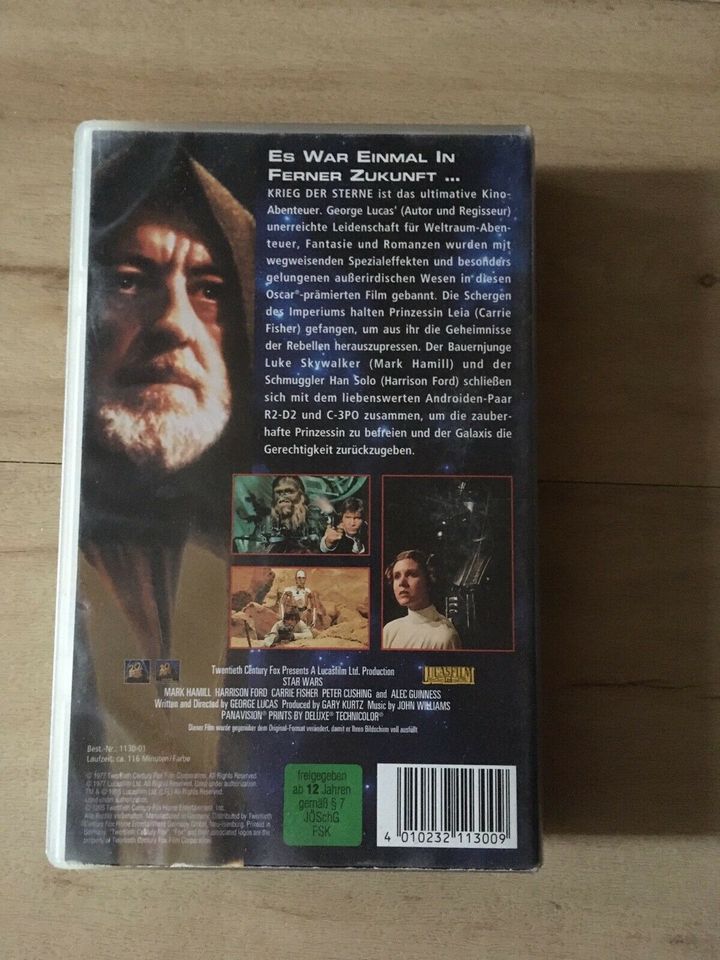 VHS Kassette Krieg der Sterne Star Wars in Nordrhein-Westfalen - Sendenhorst