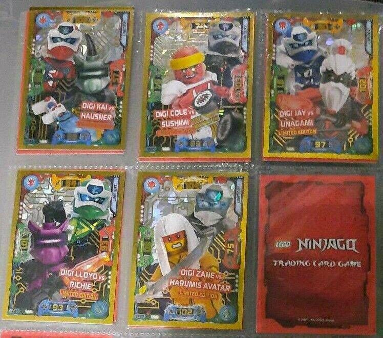 5 unterschiedliche LE Karten Ninjago Serie 3 TCG LE 16 LE 23 LE 2 LE 1 LE 21 