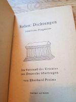 Buch: Solon: Dichtungen  Sämtliche Fragmente  von Preime griechis Wandsbek - Hamburg Farmsen-Berne Vorschau