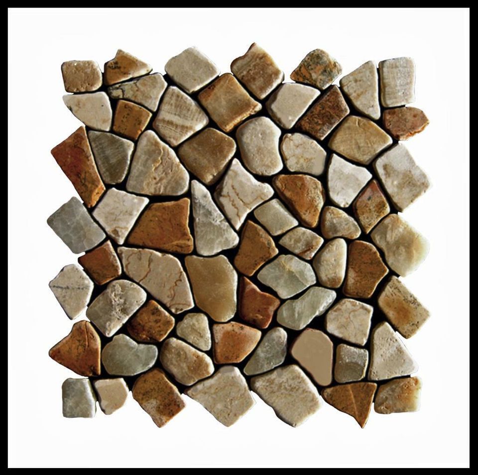 M-005-1 Marmor Naturstein Lager Stein-mosaik Herne Onyx Fliese auf Netz 