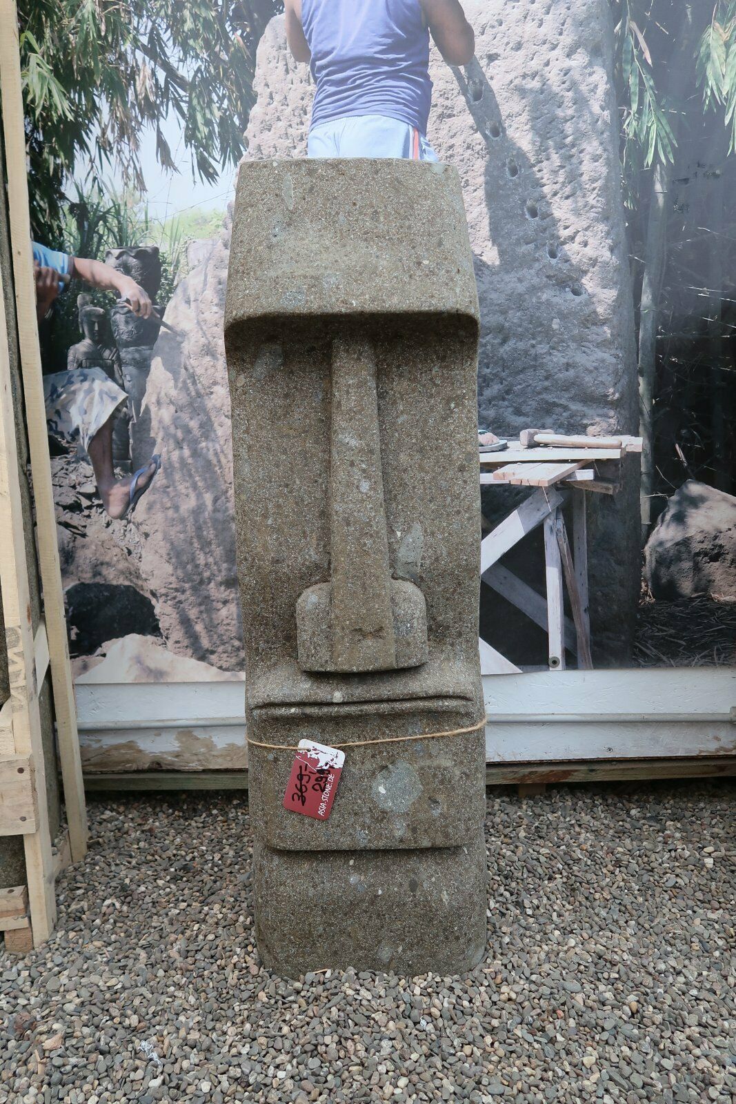Moai skulptur 100cm gebraucht kaufen  