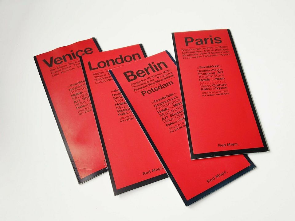 Red Maps: London, Paris, Venedig, Berlin · fast wie neu in München - Au-Haidhausen