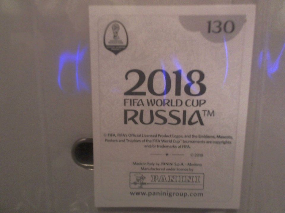 Panini Fußball WM 2018 Bild 130 Ronaldo  original  Sticker Top Zustand 
