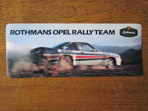 Rallye Opel Manta 400 Rothmans Sticker Aufkleber 