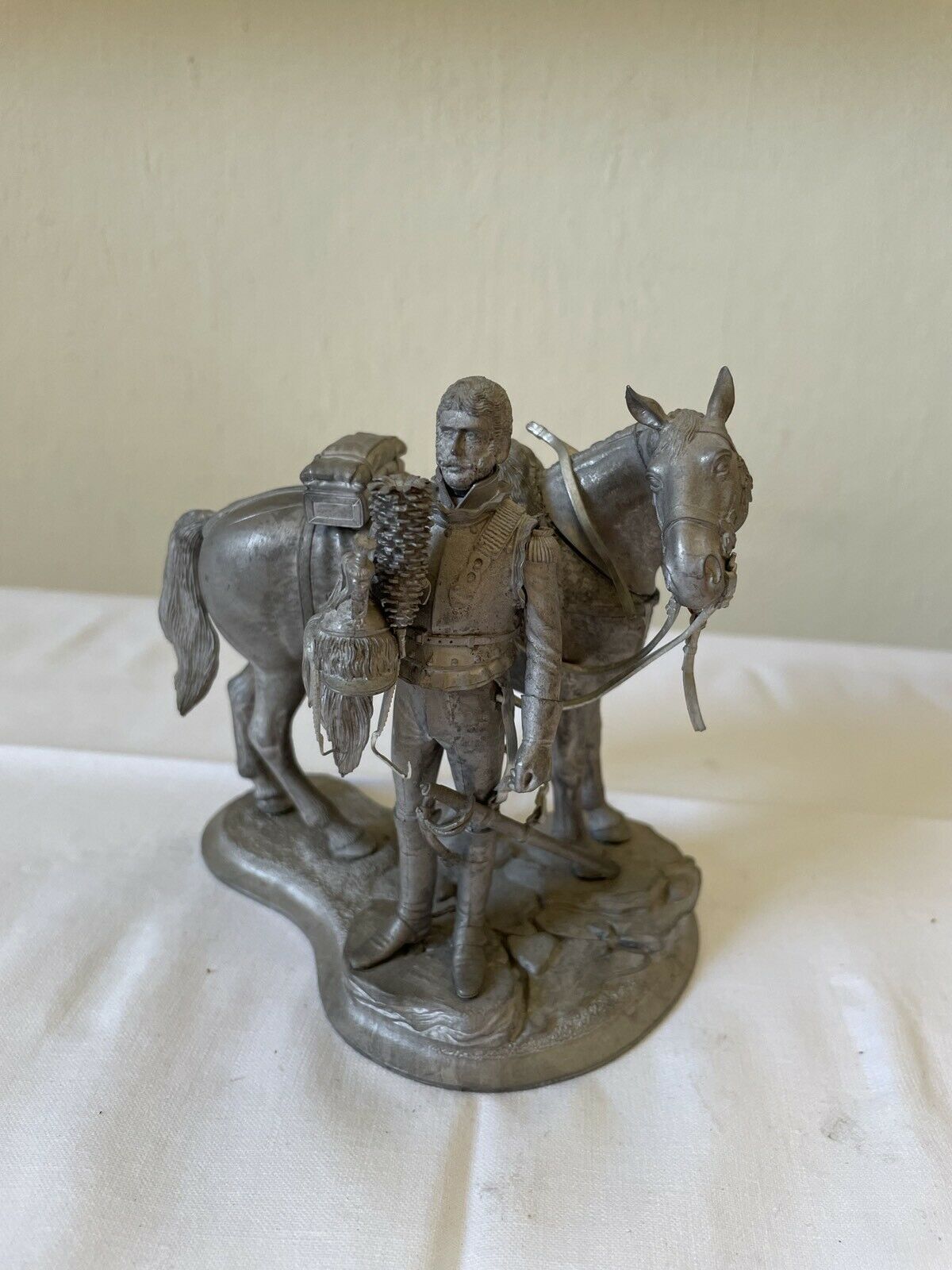Zinnfigur Sammler Modellbau diorama Reiter Pferd Alt gebraucht kaufen  