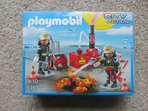 Playmobil City Action Feuerwehr 5397 Brandeinsatz mit Löschpumpe Neu und OVP 