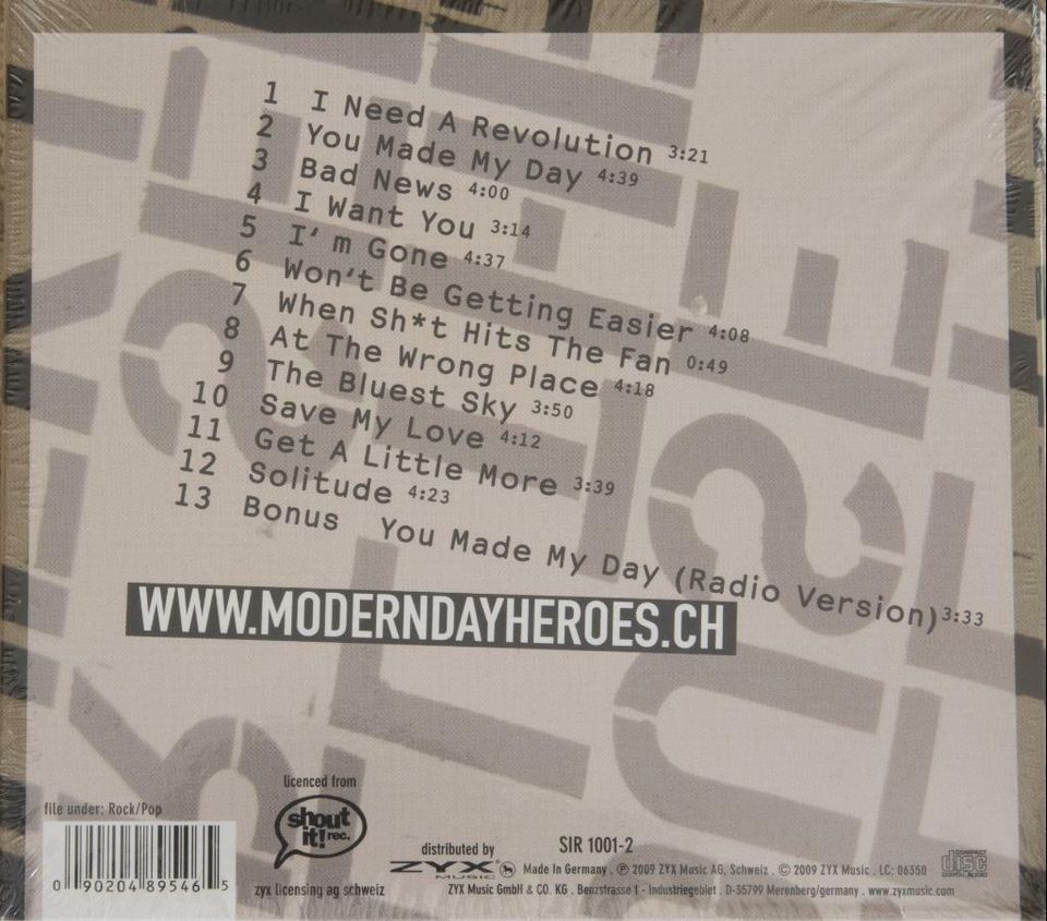 The Sun Never Sets In The Land Of Cool von Modern Day Heroes CD N in Saarbrücken