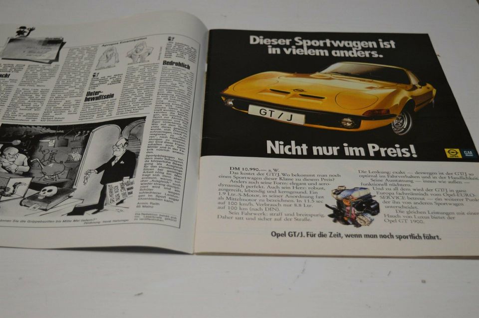Werbung OPEL GT / J  mit Preisangabe 10.990.- DM  :-) in Bayern - Türkheim