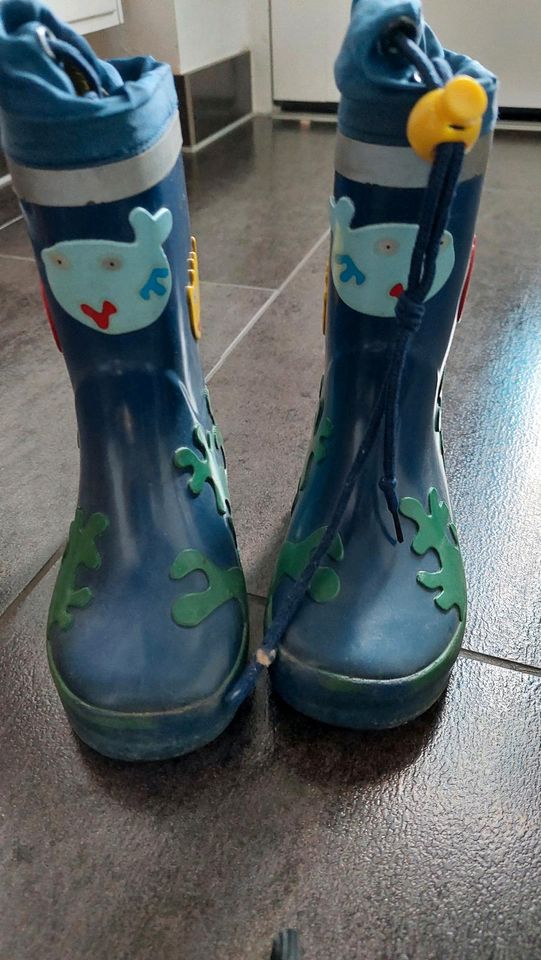 Größe 24, 25 gut erhaltene Regenschuhe Stiefel für Kinder blau in Nordrhein-Westfalen - Bottrop