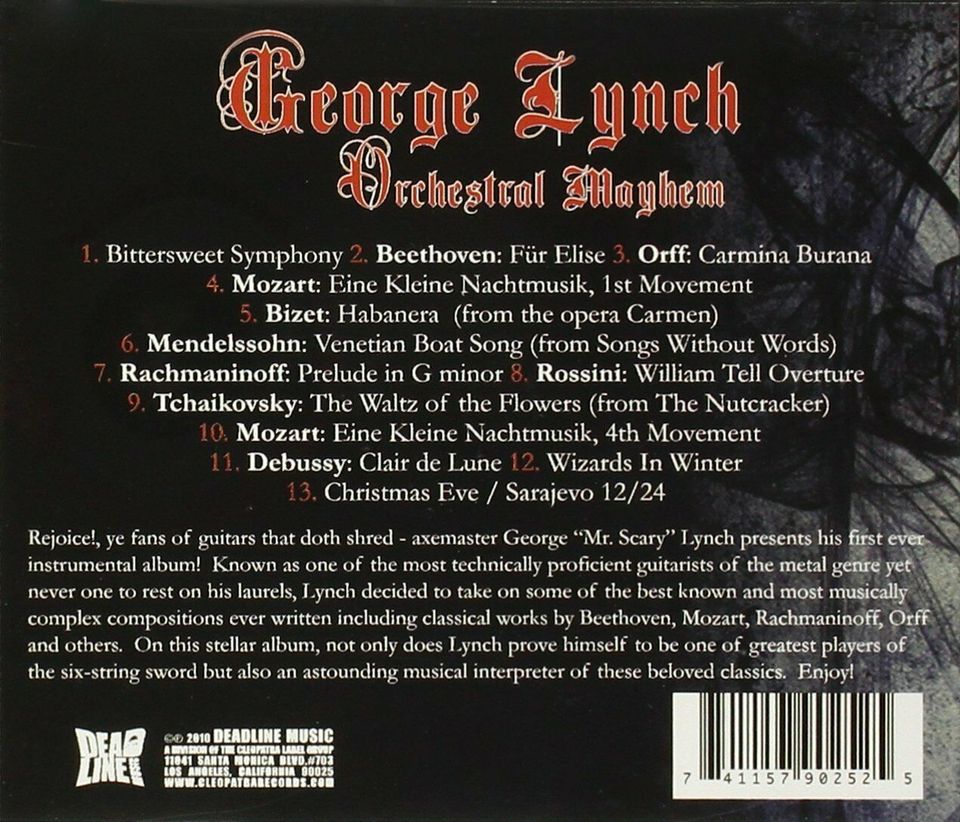 George Lynch - Orchestral Mayhem, selten in Hatten