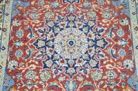 N4244 Handgeknüpfter Perser Teppich Isfahan fein Kork auf Seide Dithmarschen - Sarzbüttel Vorschau