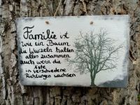 Holzschild Schild Holz Familie Handmade Deko by Tante Deko Garten Nordrhein-Westfalen - Lemgo Vorschau