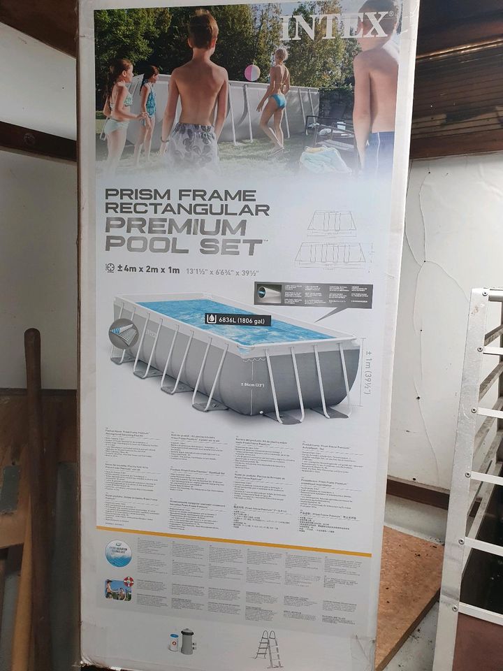Intex pool 4x2x1 m in Frankfurt am Main