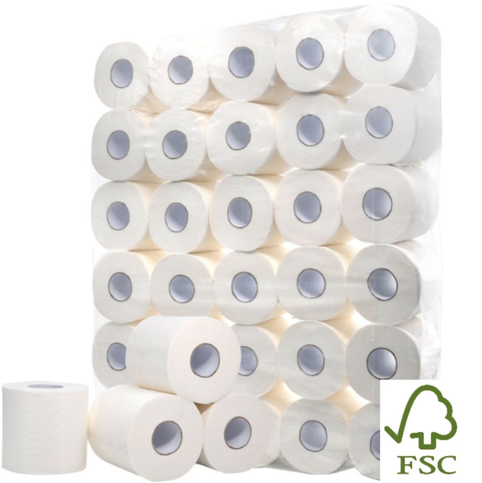 Vella Toilettenpapier 250 Blatt 3-lagig Zellstoff 72 Rollen 