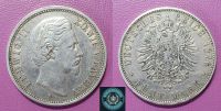 5 Mark 1876 Deutsches Reich Ludwig II. König Bayern Silber Münze Bayern - Moosburg a.d. Isar Vorschau
