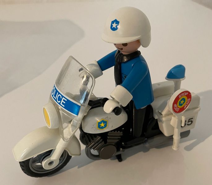 Playmobil Polizei Motorrad WINDSCHUTZ SCHEIBE SCHEINWERFER 3564 Police 