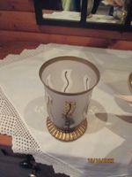Dekoglas Vase klar-matt-gold Windlicht Kerzenglas Kerzenhalter Niedersachsen - Haßbergen Vorschau