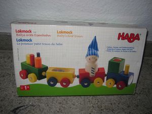Haba Große Spielzeug-Holzeisenbahn Lokmock 1197 NEU 