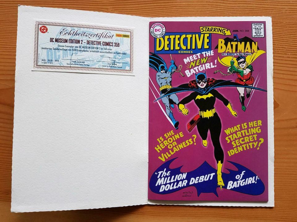 Comics DC Museum Edition Nr. 7 mit Zertifikat in Augsburg
