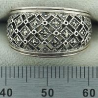 Ring echt Silber 925/000 mit Marcassiten Rheinland-Pfalz - Friedelsheim Vorschau