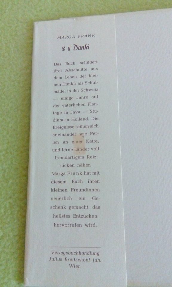 Buch 1949 ⭕ 3 x DUNKI ● von Marga Frank ⭕ Kinder●Buch in Bayern - Perlesreut