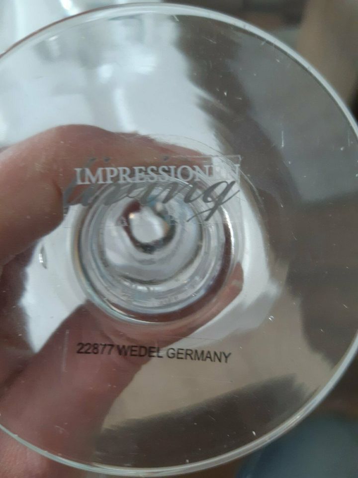 Neu 6er Set Gläser Gläserset Impression Living Deko Bier Wein in Sachsen - Markranstädt