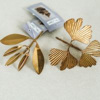 Servietten Ring mit Ginko oder Blättern Metall goldfarbend NEU Niedersachsen - Ottersberg Vorschau