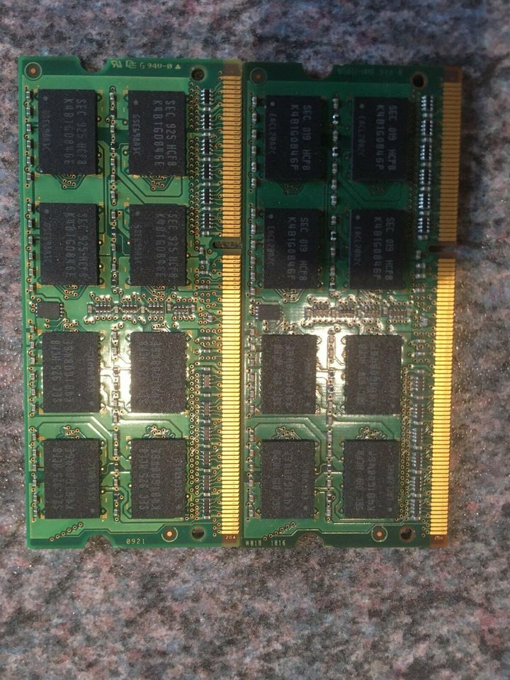 2x 2GB DDR RAM Samsung PC3 8500S in Brandenburg - Hennigsdorf