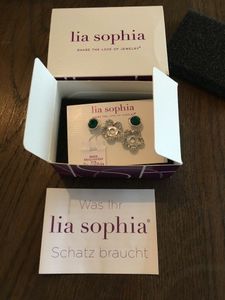 blau Mode & Beauty Accessoires & Schmuck Ohrringe neue Lia Sophia Ohrstecker 