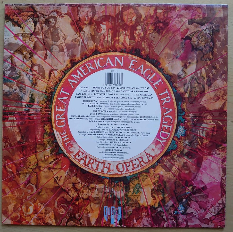 Vinyl Schallplatte: Earth Opera -Thr Great American Eagle Tragedy in Friedberg (Hessen)