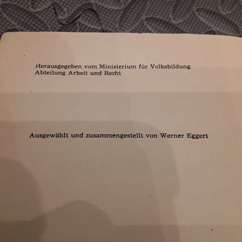 DDR 1980 AUSGEWÄHLTE Rechtsvorschriften für Absolventen in Thüringen - Erfurt