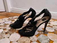Designer Zara High Heels Sandalen Pumps Leder Gr. 41 schwarz Mitte - Wedding Vorschau