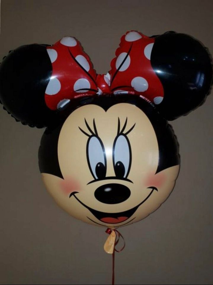 Minnie Mouse Heliumballon XL rot, Inklusive Füllung und Schnur in Westoverledingen