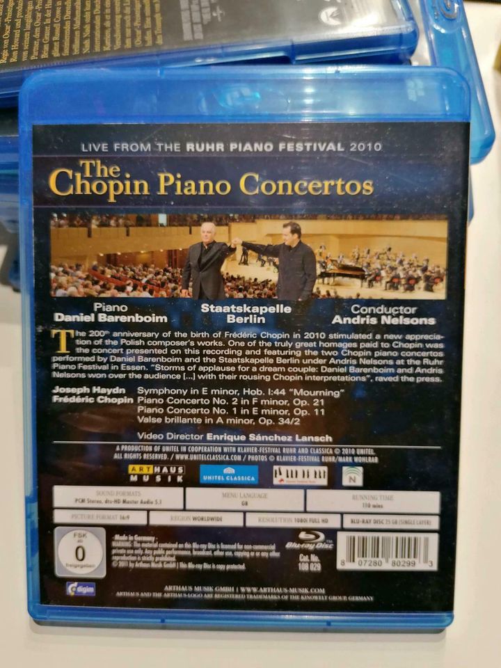 Die Chopin Klavierkonzerte Daniel Barenboim Blu-ray in Kamp-Bornhofen