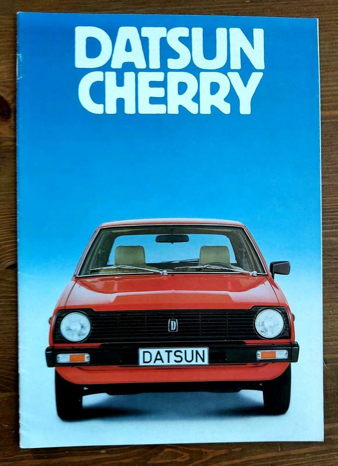 Datsun Cherry Prospekt 1979 brochure Auto PKWs Japan Asien Autoprospekt Werbung 