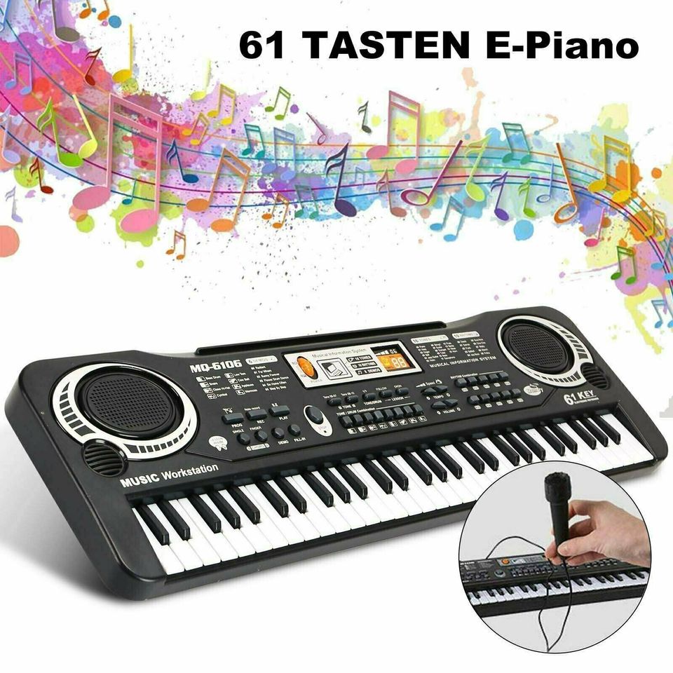 ✅NEU✅ Keyboard E-Piano Piano Keyboard 61 Tasten Mikrofon OVP 2 in Leipzig