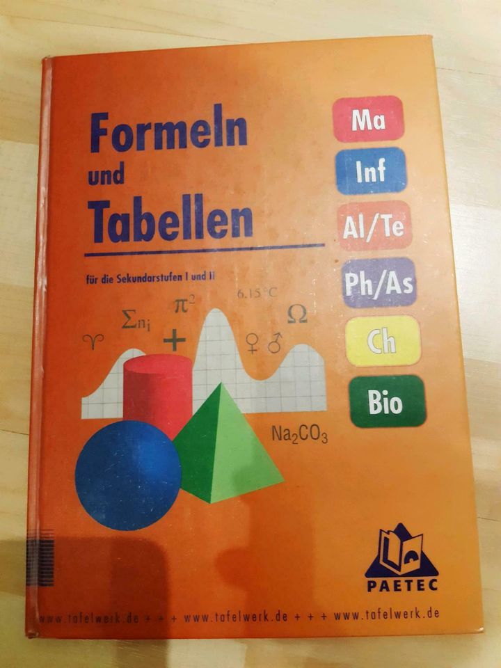 Buch: Formeln und Tabellen für die Sekundarstufen I und II in Nordrhein-Westfalen - Schlangen