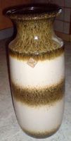 XL Vintage Scheurich Keramik Vase mit Marke beige olive braun alt Saarland - St. Ingbert Vorschau