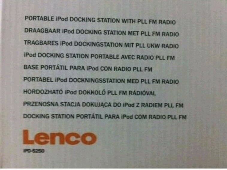 Lenco IPD-5250 Portable iPhone/iPod Docking-Station mit UKW-Radio in Berlin