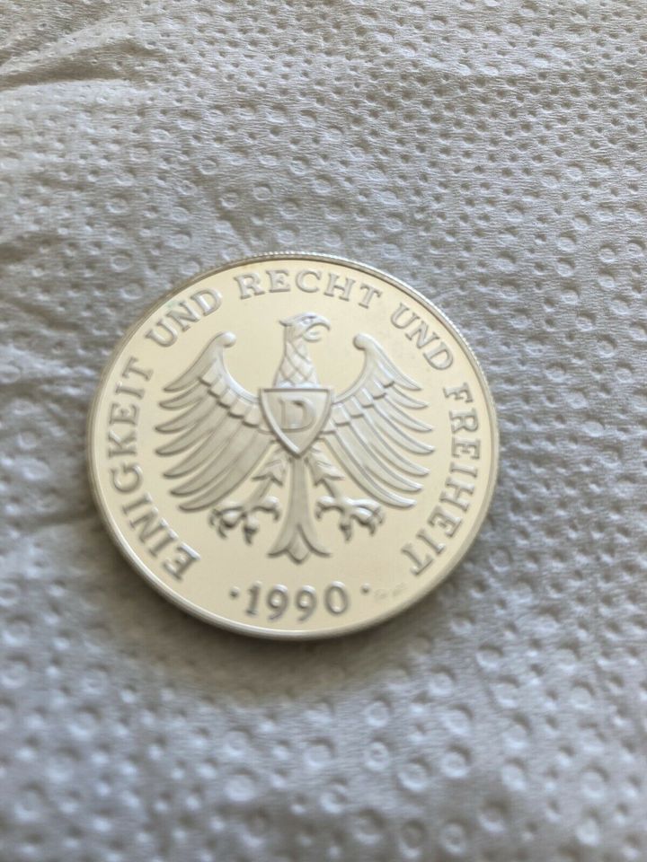Silbermedaille 1990 Bayern Einigkeit und Recht und Freiheit in Nordrhein-Westfalen - Castrop-Rauxel