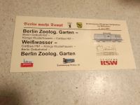 Zuglaufschild Berlin Zoo Weißwasser Sonderzug Brandenburg - Bernau Vorschau