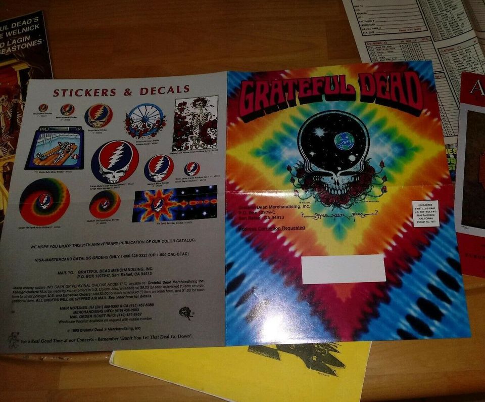Greatful Dead - Garcia - 80er Magazine Kataloge Frets Artrock in Wehingen