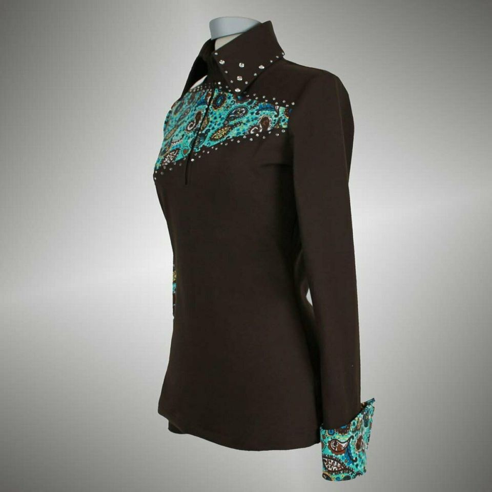 SLINKY Cuffs SHOWOUTFIT WESTERNSHOWOUTFIT SHIRT SHOWBLUSE Gr. S in Georgenberg