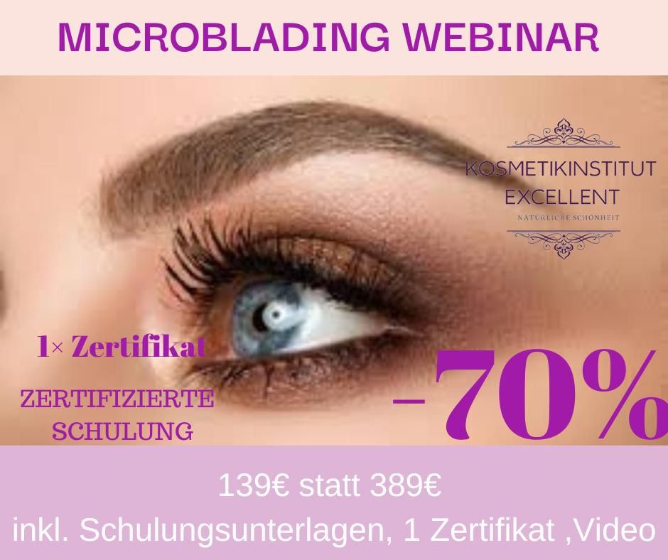Microblading Online  Schulung Webinar inkl. Zertifikat in Berlin