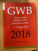 Gesetzbuch GWB (Gesetz gegen Wettbewerbsbeschränkungen) Baden-Württemberg - Ochsenhausen Vorschau
