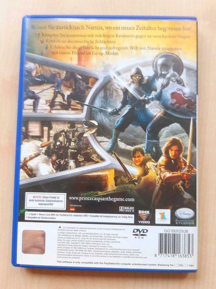 Playstation 2 PS2 Spiel Prinz Kaspian von Narnia WIE NEU in Bayern - Kitzingen
