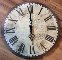 Quartz Uhr Welt Weltkarte an Bastler Durchmesser ca. 35 cm Nordrhein-Westfalen - Burscheid Vorschau