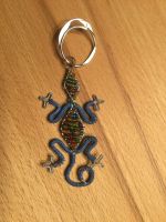 Gekko, Salamander Schlüssel/Taschen Anhänger, Metall, blau-bunt Nordrhein-Westfalen - Niederkrüchten Vorschau