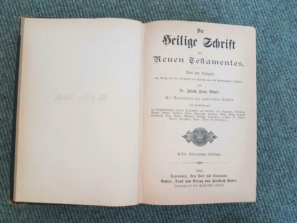 Die heilige Schrift, Ausgabe von 1894 in Bonn